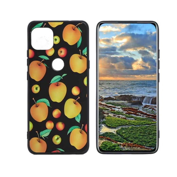 Yellow-Applesjpg-4 Phone Case, Degined for Motorola G 5G Case Men Women, Flexible Silicone Shockproof Case for Motorola G 5G