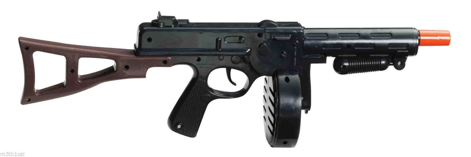 Black Tommy Machine Gun Gangster. black machine gun toy. 