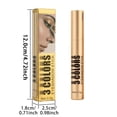 thumbnail image 3 of 3-Color Gradient Eyeshadow Stick,Stick Matte Shimmer Waterproof Long-lasting Eyes Makeup,Blendable Metallic Glitter Eyeshadow,Portable Use,Eye Shadow Stick for Professionals Users, 3 of 5