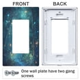 thumbnail image 3 of Yayeee Rocker Switch Wall Plate 1-Gang 4.6"x2.9" Home Decorative Outlet Cover, Magical Forest Glowing Lights, 3 of 6