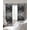 Gray,Silver,Black, variant on Vintage Minimalist Blackout Curtains for Bedroom/Living Room, Thermal Insulated Kitchen Curtains, Deep Blue Abstract Tie-dye Texture Grommet Darkening Window Treatment Drapes 42"x45"x2