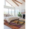 thumbnail image 2 of Retro Star Area Rug for Bedroom 5x7 Ft Rope Old Mottled Colorful Wood Wall Abstract Super Soft fuzzy Throw Rug Non-Slip Fluffy Plush Indoor Floor Carpet for Living Room Nursery Home Decor, 2 of 8