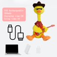 thumbnail image 4 of de suave eléctrico dibujos dibujos animadoss, baile y canto, cuerpo oscilante, cuello oscilante con 120 canciones, muñeco de peluche para bebé, de USB A Hugo muñeco de peluche eléctrico, 4 of 9