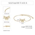 thumbnail image 4 of 14k Yellow Gold Filigree Butterfly Jewelry for Women, Fine Celtic Knot Gifts for Her (Butterfly Bracelet), 4 of 6