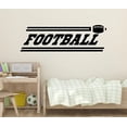 thumbnail image 6 of Football Boys Wall Decals Stickers Vinyl Lettering Art Sports Bedroom Décor 36x11-Inch, Black, 6 of 6