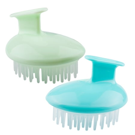 2Pcs Hair Scalp Massager Shampoo Brush, Scalp Care Massager Brush, Green +