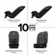thumbnail image 2 of Diono Radian 3R, silla de auto convertible 3 en 1, orientada hacia atrás y hacia adelante, 10 años 1 silla de auto, Slim Fit 3 Across, gris pizarra, 2 of 5