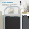 thumbnail image 5 of Laundry Sorter 3 Section, Laundry Hamper with Shelf and 1 Drawer, 35.7Gal(135L) Clothes Basket Organizer, Pull-Out and Removable Oxford Fabric Laundry Bags for Laundry Room, Bedroom, Bathroom, 5 of 8