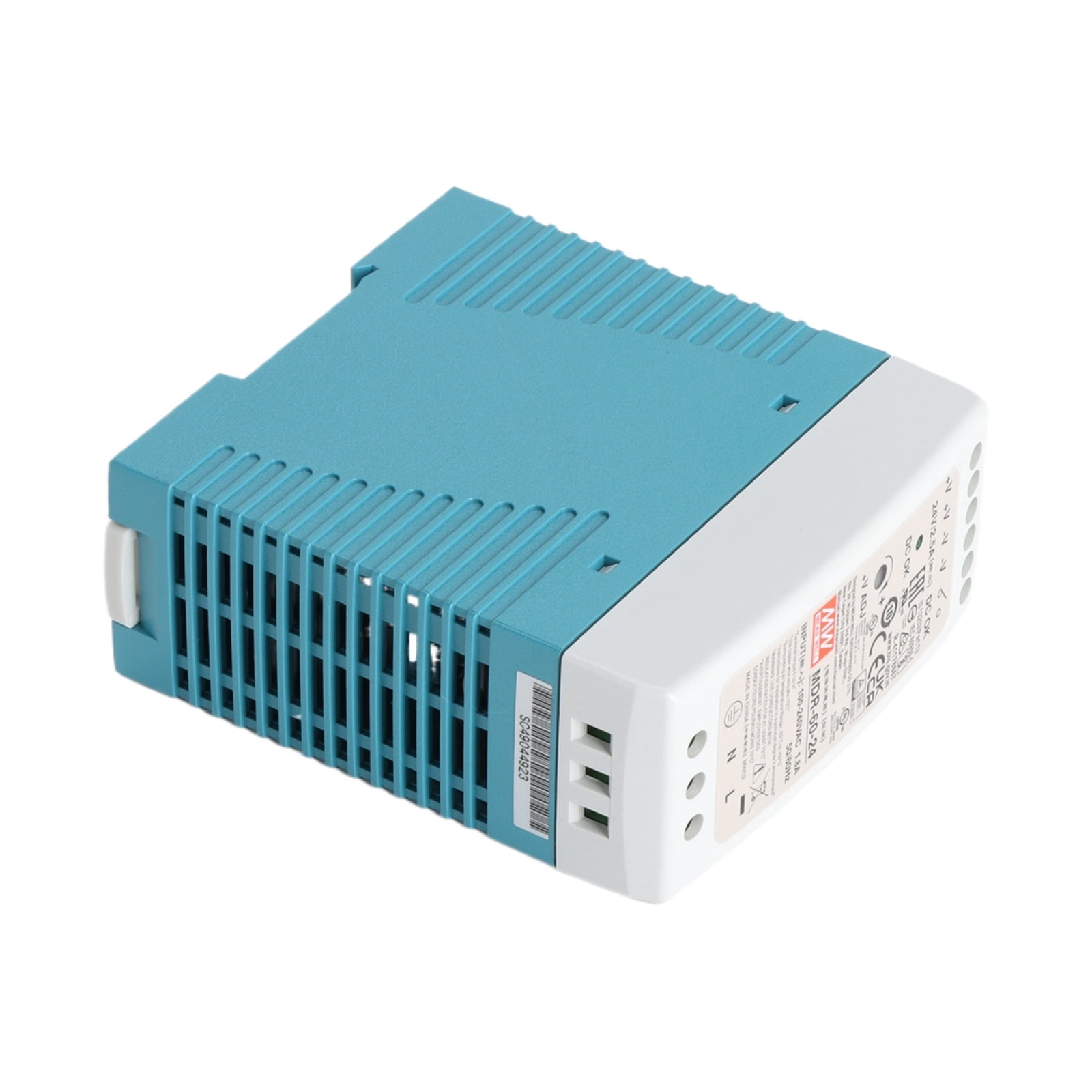 Feedannce 24V 2.5A 60W Industrial DIN Rail Power Supply, Control Systems, MEAN WELL MDR-60-24