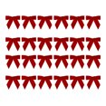 thumbnail image 3 of Small Velvet Christmas Bows 24 Pcs 3.15x3.16 Inch Mini Red Velvet Bows for Christmas Tree Wreath Gift Wrapping Crafts Wedding Party Treat Bags Home Decorations, 3 of 5
