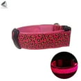 thumbnail image 2 of PULLIMORE LED Dog Collar Leopard Rechargeable Glowing Flash Night Safety Walking Pet Collars (L, Pink), 2 of 7