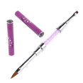 thumbnail image 1 of Cepillo de uñas de dos cara de Dibujo de puntas de uñas Lápiz de pintura delineador, Vástago de CRISTALES con brillo acrílico - Cómod Caña Salvador Nail Art Painting Brush Pincel, 1 of 10