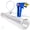 Blue, variant on LeLuv Buddy Penis Pump | Blue Maxi Ergonomic Handle | Double-Ended 16 inch Length x 2.25 inch Diameter Cylinder