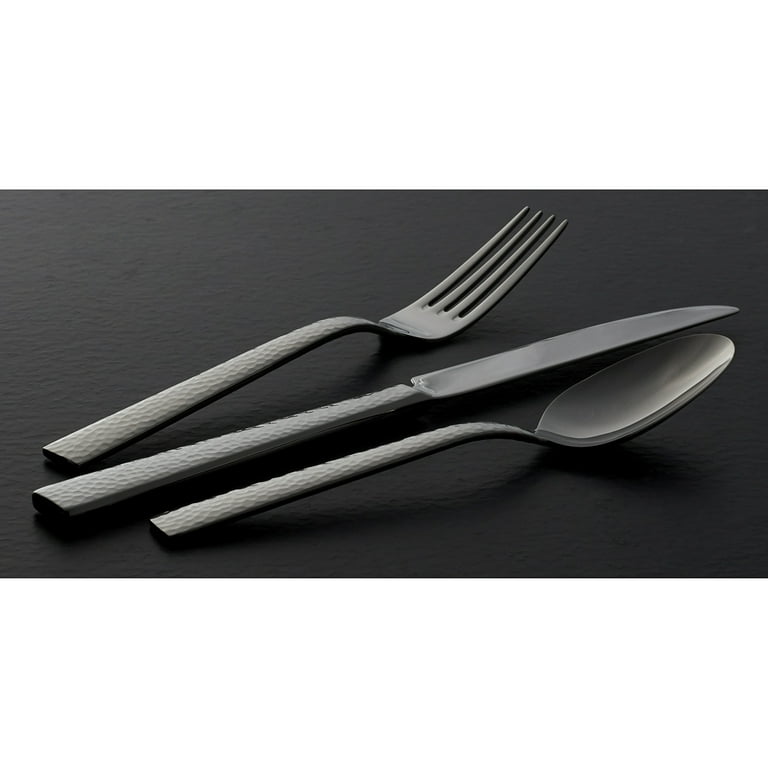 Free Shipping! Oneida Hammered Stainless Steel Flatware Set