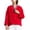 Red, variant on Women's Retro Chinese Frog Button Wrap Tops Casual Floral Embroidered Shirts Summer Long Sleeve Beach Vacation Blouses Red M