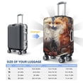 thumbnail image 4 of Fotbe Romantic Flower Fox Couple Funda Protectora para Equipaje, Antirrayones y Resistente a la Suciedad, Compatible con Maletas de 18 a 32 Pulgadas-Small, 4 of 7