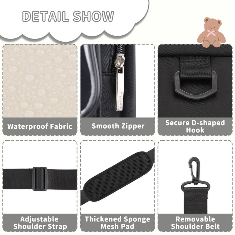 TINYAT Backpack for Women Cute Crossbody Bag DIY Kawaii Anime Y2K Cat Ita Bag for Shop Concert College Black