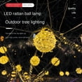 thumbnail image 6 of New New Year Multiple Colors Outdoor Garden 20CM Rattan Ball LED Fairy Light String Fairy Light String Hanging Light GREEN, 6 of 8
