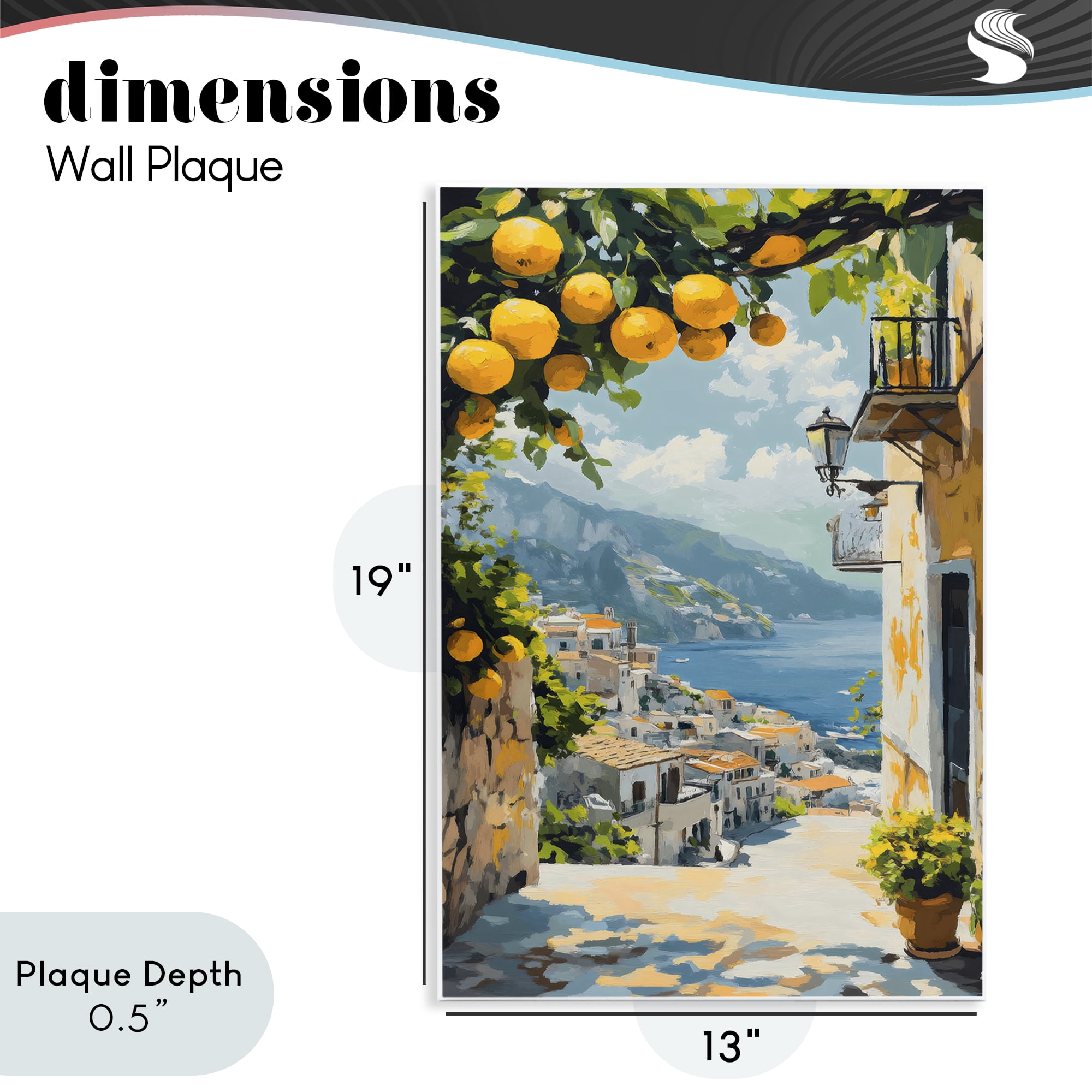 Stupell Industries Lemon Tree Overlooking Coast Wall Plaque Art, design by Creative Studio