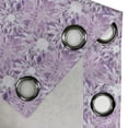 thumbnail image 5 of Ambesonne Retro Grommet Curtain, Digital Floral Design, 50" x 54", Lilac and Lavender, 5 of 6