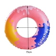 thumbnail image 4 of Tubo de flotadores de piscina, anillo de natación estampado suave y resistente para playa (90 con asa) Ndcxsfigh libre de BPA, 4 of 9