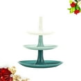 thumbnail image 4 of Triple Layers Plastic Cake Stand Cupcake Fruit Shelf Cup Cake Holder Display for Wedding Birthday Party - Size S, 4 of 9