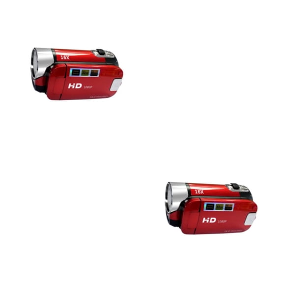 Cámara de Vídeo Digital Cateissary 1080PHD 2.7 16X LCD Rojo 2Conjunto