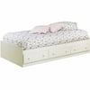 South Shore Summer Breeze Mate's Twin Bed with Storage, White