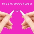 thumbnail image 3 of Gripper Floss Individually Wrapped Smooth Dental Floss 60 Count Minty Flavor Recyclable Packaging Gentle Floss Tape Finger Grips with Safe Fold Back Pick No Shredding or Breaking, 3 of 4