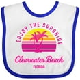 thumbnail image 3 of Inktastic Summer Enjoy the Sunshine Clearwater Beach Florida in Pink Boys or Girls Baby Bib, 3 of 4