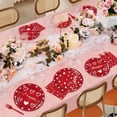 thumbnail image 7 of 96 Pieces Valentine’s Day Tableware Set – Red and White Disposable Plates, Napkins, and Forks with Heart and Love Designs for Valentine’s Parties Romantic Celebrations – Serves 24 Guests, 7 of 7