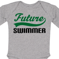 thumbnail image 4 of Inktastic Future Swimmer Boys Long Sleeve Baby Bodysuit, 4 of 5