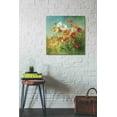 thumbnail image 2 of Epic Graffiti  "Painted Daisies" by Danhui Nai, Giclee Canvas Wall Art - 26" x 26", 2 of 2