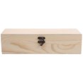 thumbnail image 1 of Organizador de bolsitas de té de madera con 4 compartimentos, caja para guardar sobres de azúcar con divisores extraíbles, joyero rústico para armario con cajones., 1 of 7
