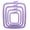 Lilac – 4 Pcs, variant on Nurge 4-Piece Square Embroidery Hoop Set, ABS Plastic, Multi-Size, Pink