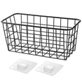 thumbnail image 1 of AdhesiveStorageBasket: Durable Metal Construction Wire Basket With Smooth Surface Adhesion For Easy Installation, 1 of 5