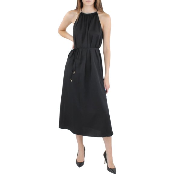 INC Womens Satin Long Midi Dress