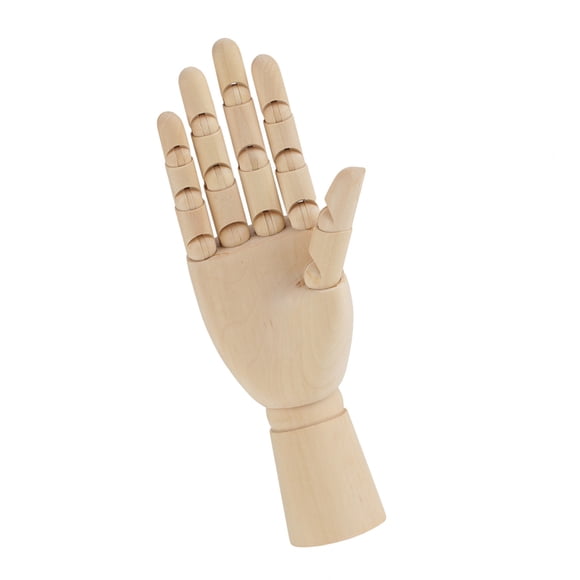 Wooden Hand Model Jointed Articulated Wood Sculpture Mannequin Figure Women Hand Body Artist Model
