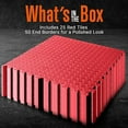 thumbnail image 2 of Thick Puzzle Exercise Mat, 25 Pcs EVA Foam Interlocking Tiles Protective Flooring for Gym Equipment and Cushion for Workouts, Durable Non-Skid Texture, Easy to Assemble, Red, 2 of 3
