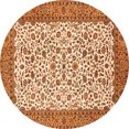 thumbnail image 1 of Ahgly Company Indoor Round Persian Orange Traditional Area Rugs, 8' Round, 1 of 1