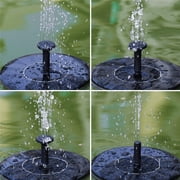 LINKPAL Solar Bird Bath Fountain Pump, Solar Fountain with 4 Nozzle, Free Standing Floating Solar Powered Water Fountain Pump for Bird Bath, Garden, Pond, Pool, Outdoor