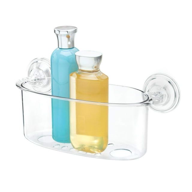 Organizador Caddy InterDesign Power Lock con ventosa, 12 x 26 x 13 cm