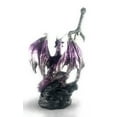 thumbnail image 7 of Ain’t It Nice Dragon Statue with Medieval Dragon Sword and Crystal Ball Collectible Dragon Figurine Fantasy Medieval Dragon Décor, Purple 4(L) 2(W) 7(H) inches, 7 of 7
