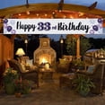 thumbnail image 6 of Happy 33rd Birthday Decorations,33rd Purple Balloon Large Birthday Hanging Banner Sign,33 Years Old Bday Party Supplies., 6 of 10