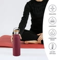 thumbnail image 3 of Botella de Agua Bambaw 1L Aislada de Acero Inoxidable Roja, 3 of 8