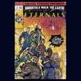 thumbnail image 2 of Men's Marvel Eternals Retro Group Comic Book Cover  Graphic Tee Navy Blue Medium, 2 of 5