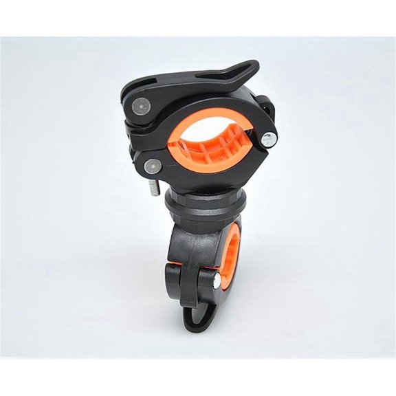 360 Degree Rotatable Plastic Bike Flashlight Clip, Quick Release Multi-Hole Torch Clamp Holder, Adjustable Bicycle Lamp Stand Accessory for Cycling Night Riding Flashlight Fixing
