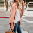 thumbnail image 3 of DPTALR Women Long Sleeve Knit winter Cardigan Sweater Solid Color Coat, 3 of 6