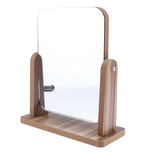 Base de de La Superficie de Cristal Rectangular Elegante Del Espejo Del Maquillaje Del Frameless jinwen Espejo de escritorio para oficina