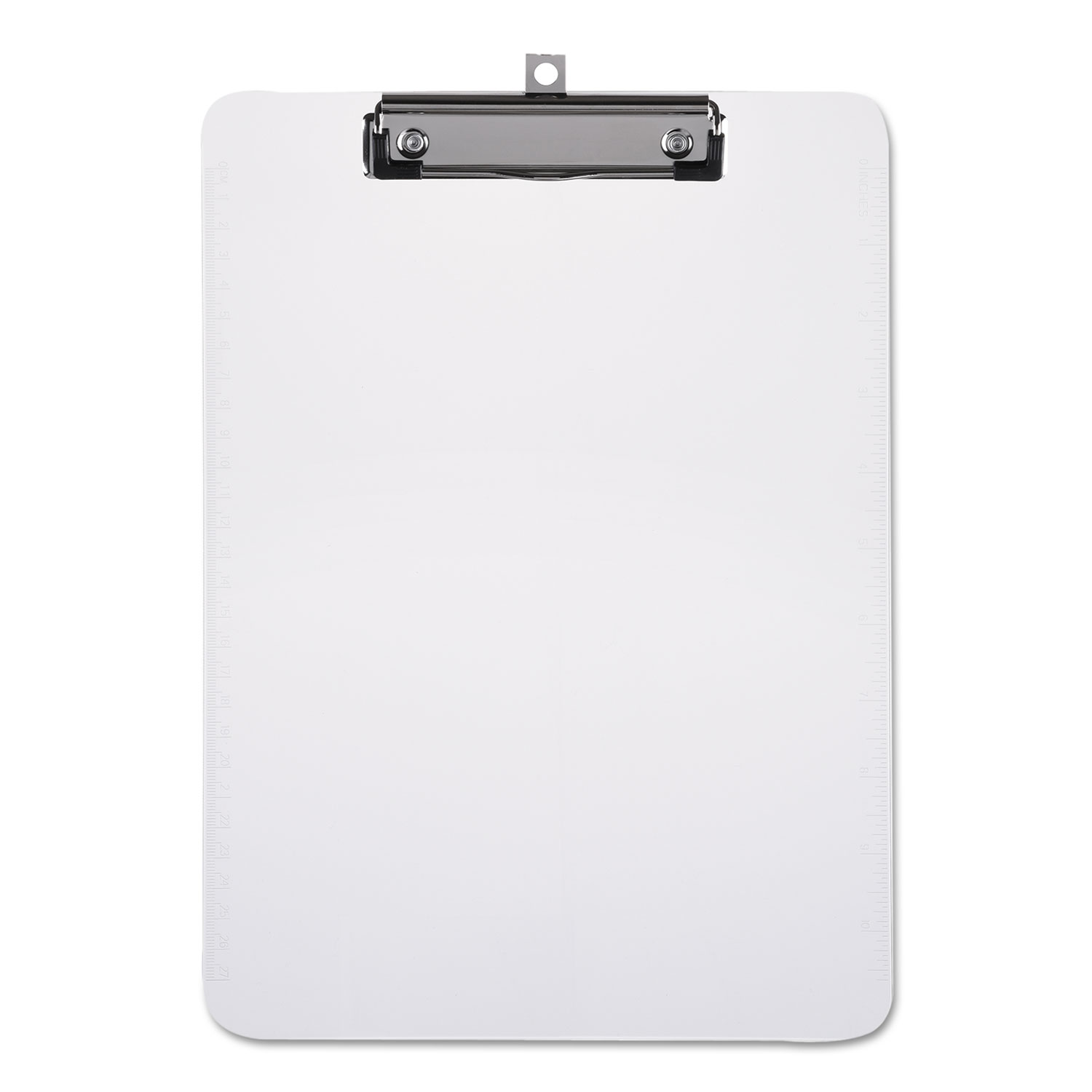 Plastic Clipboard with Low Profile Clip 1/2" Capacity, Holds 8 1/2 x 11
